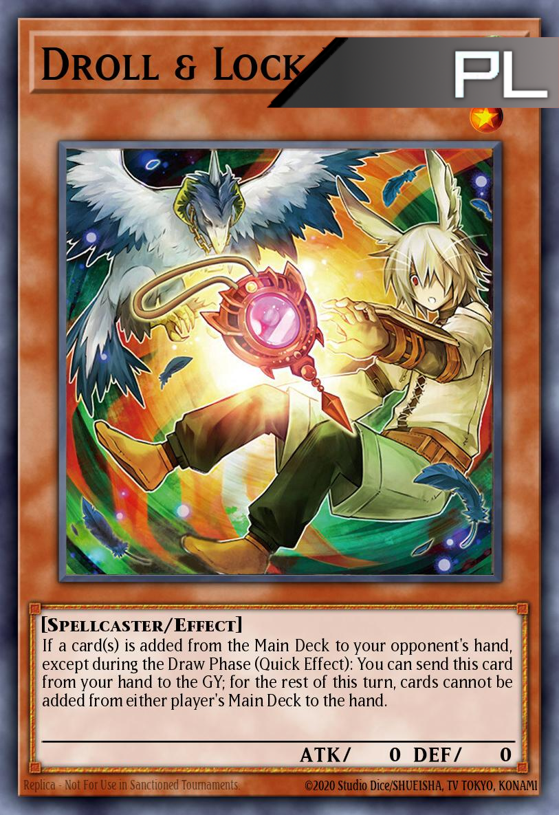 Droll & Lock Bird (alternate art) - RA02-EN006 - 1st Edition - Platinum Secret Rare
