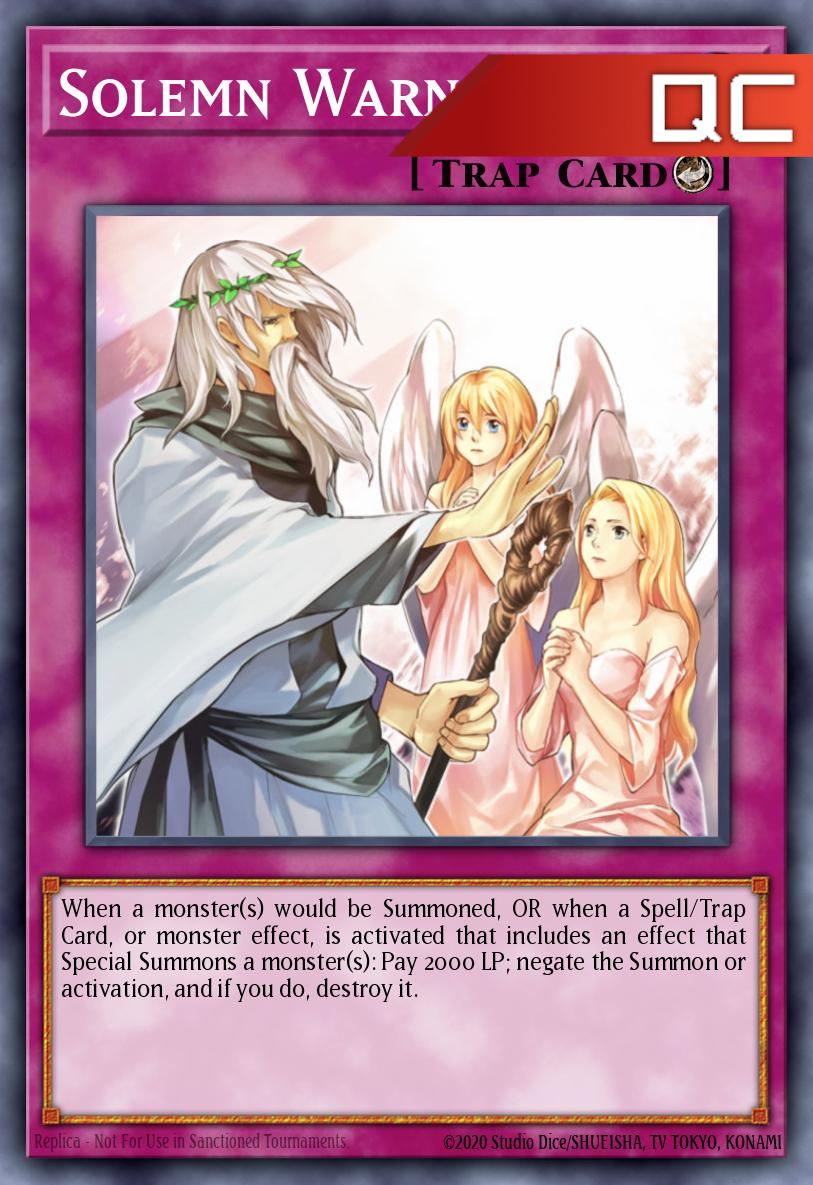 Solemn Warning - RA02-EN078 - 1st Edition - Quarter Century Secret Rare