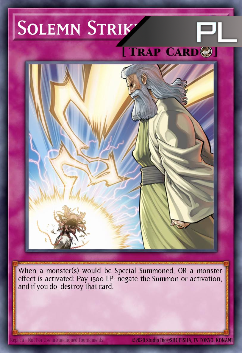 Solemn Strike - RA02-EN079 - 1st Edition - Platinum Secret Rare