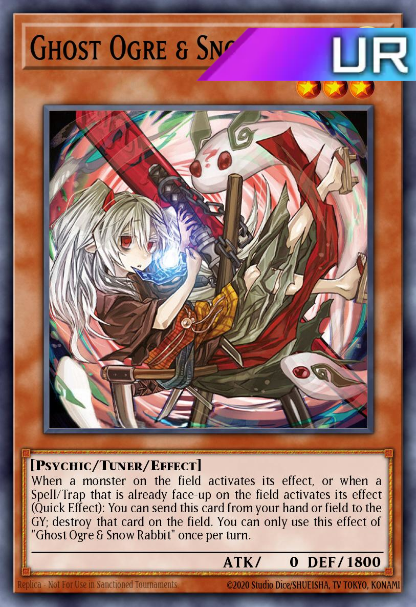 Ghost Ogre & Snow Rabbit (alternate art) - RA02-EN009 - 1st Edition - Ultra Rare
