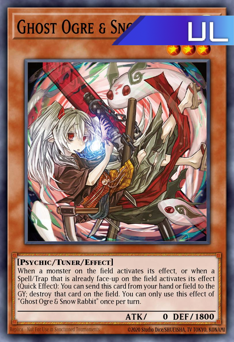 Ghost Ogre & Snow Rabbit (alternate art) - RA02-EN009 - 1st Edition - Ultimate Rare