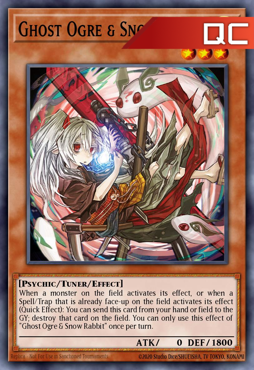 Ghost Ogre & Snow Rabbit (alternate art) - RA02-EN009 - 1st Edition - Quarter Century Secret Rare