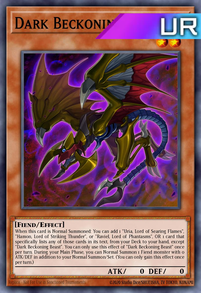 Dark Beckoning Beast - RA03-EN027 - 1st Edition - Ultra Rare