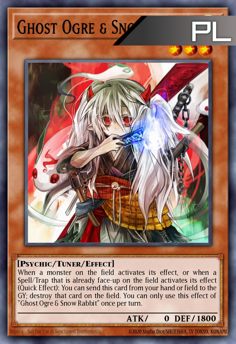 Ghost Ogre & Snow Rabbit (Original Artwork) - RA04-EN015 - 1st Edition - Platinum Secret Rare
