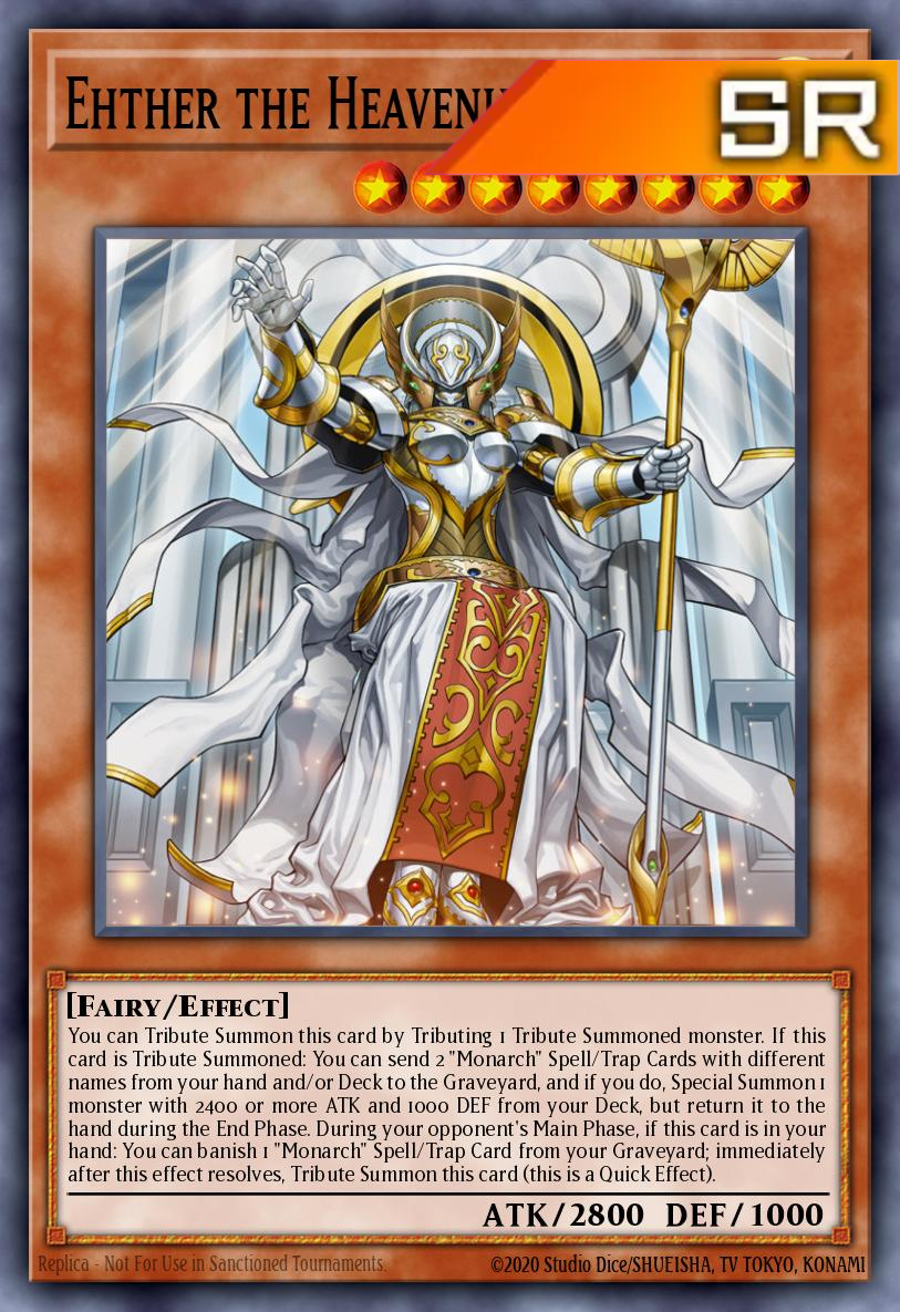 Ehther the Heavenly Monarch - RA04-EN018 - 1st Edition - Super Rare