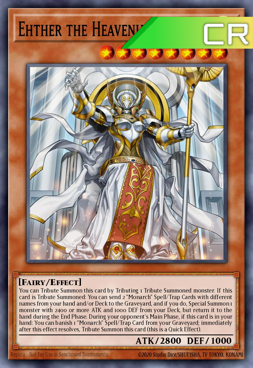 Ehther the Heavenly Monarch - RA04-EN018 - 1st Edition - Collector's Rare