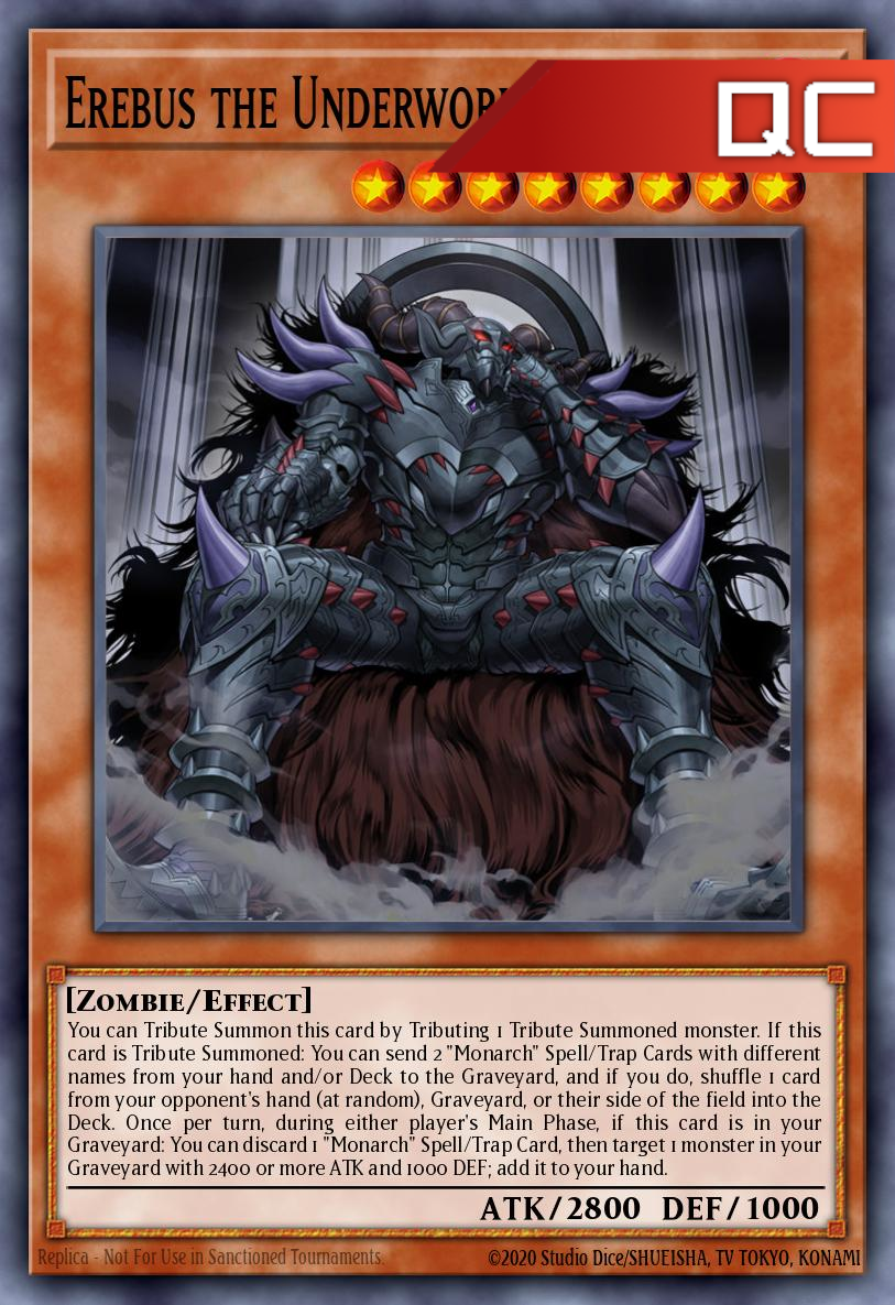 Erebus the Underworld Monarch - RA04-EN019 - 1st Edition - Quarter Century Secret Rare