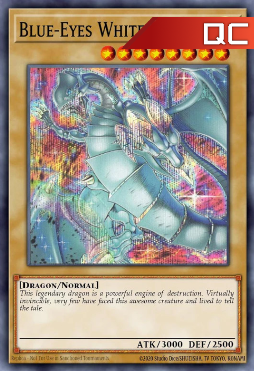 Blue-Eyes White Dragon (Quarter Century Art Collection Art) - RA04-EN002 - 1st Edition - Quarter Century Secret Rare