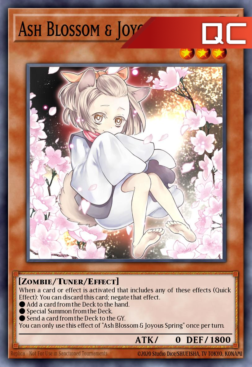 Ash Blossom & Joyous Springs (Alternate Art) - RA04-EN025 - 1st Edition - Quarter Century Secret Rare