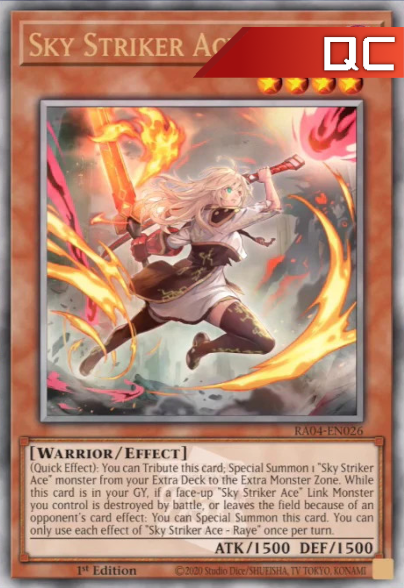 Sky Striker Ace – Raye (Alternate Art) - RA04-EN026 - 1st Edition - Quarter Century Secret Rare