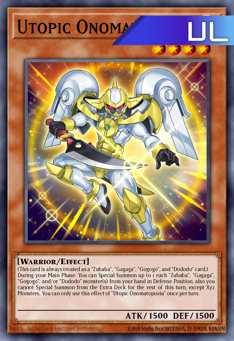 Utopic Onomatopoeia - RA04-EN028 - 1st Edition - Ultimate Rare