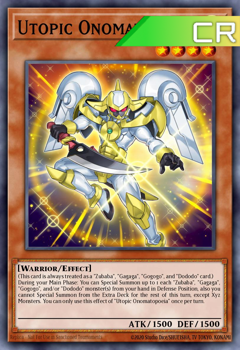 Utopic Onomatopoeia - RA04-EN028 - 1st Edition - Collector's Rare