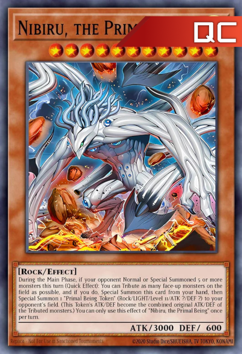 Nibiru, the Primal Being (Alternate Art) - RA04-EN030 - 1st Edition - Quarter Century Secret Rare