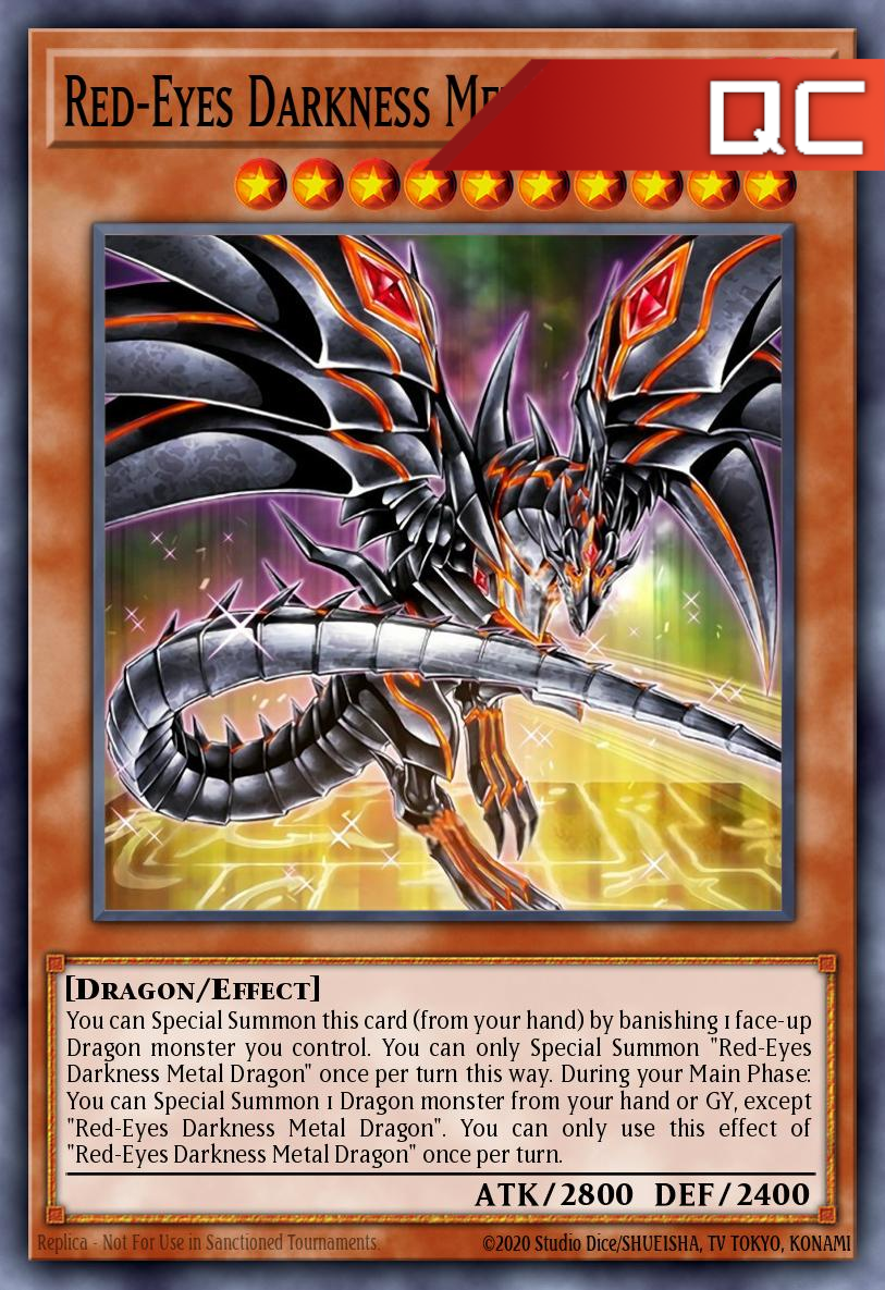 Red-Eyes Darkness Metal Dragon (Alternate Artwork) - RA04-EN003 - 1st Edition - Quarter Century Secret Rare