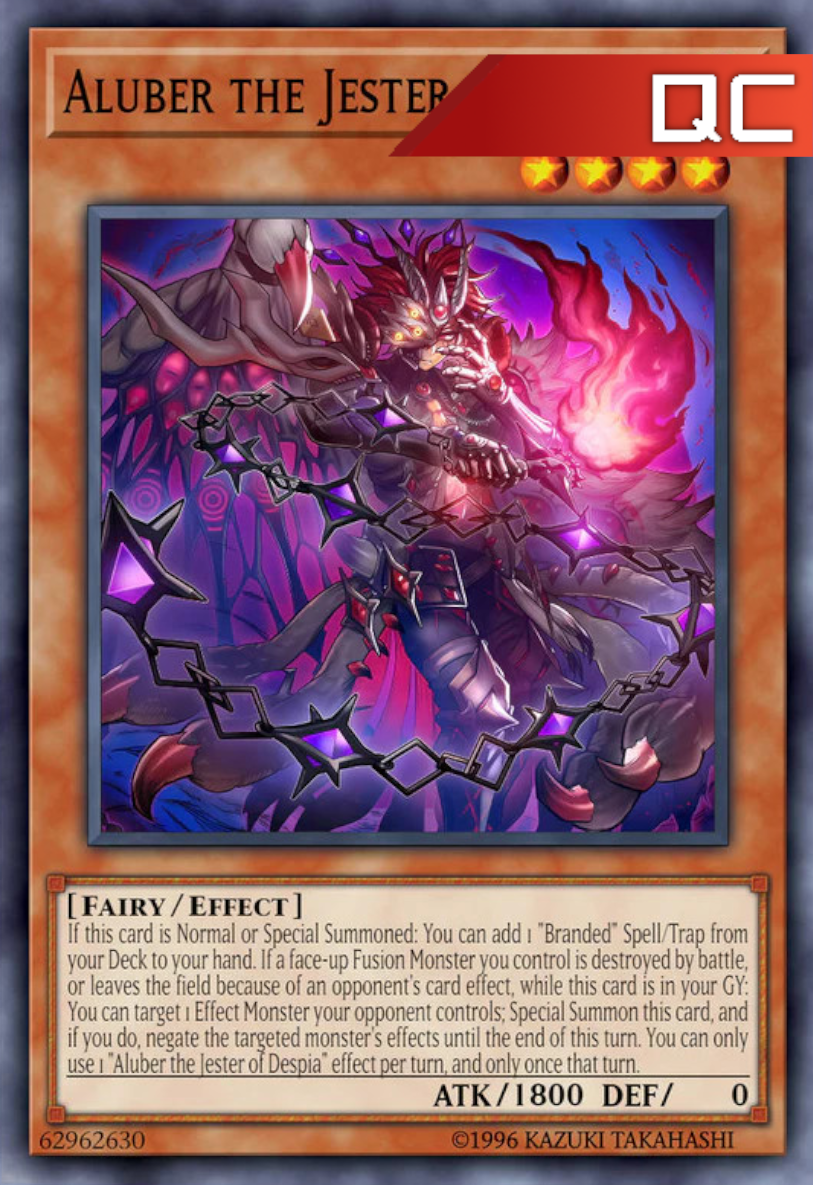 Aluber the Jester of Despia (Alternate Art) - RA04-EN038 - 1st Edition - Quarter Century Secret Rare