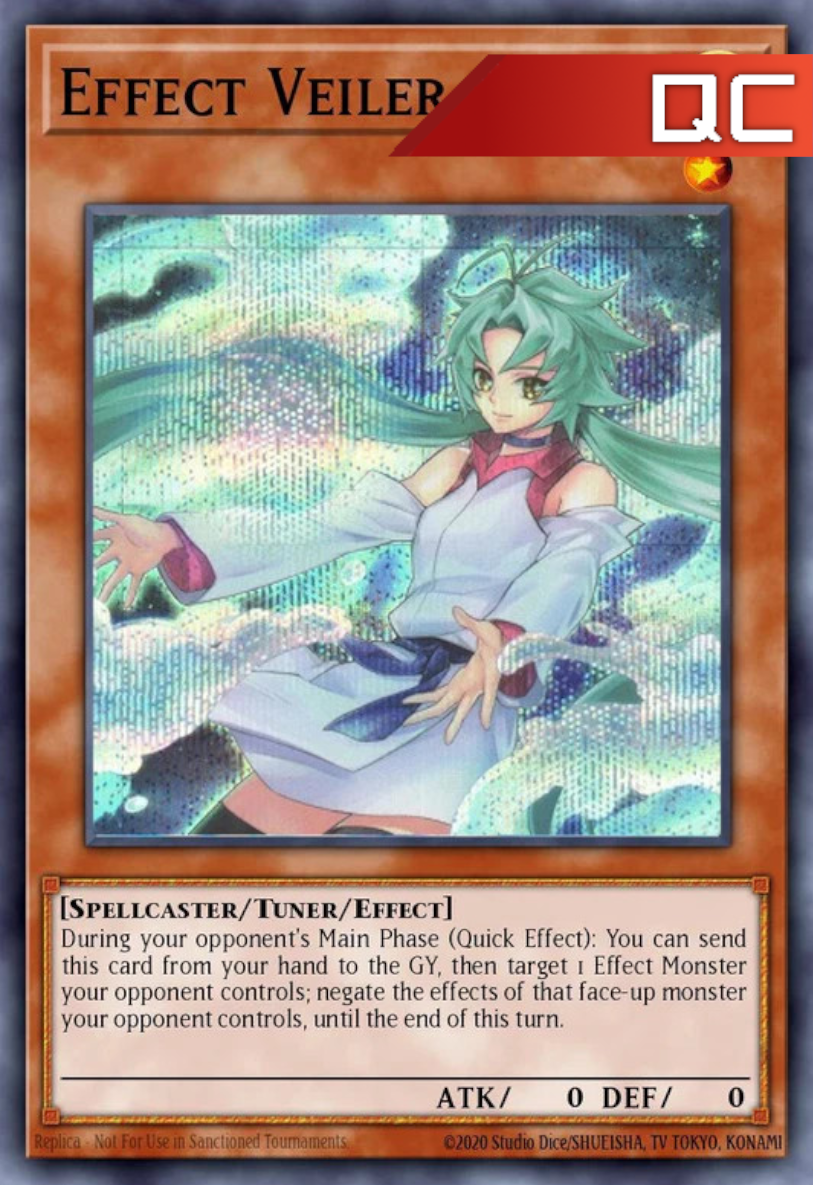 Effect Veiler (Alternate Artwork) - RA04-EN004 - 1st Edition - Quarter Century Secret Rare