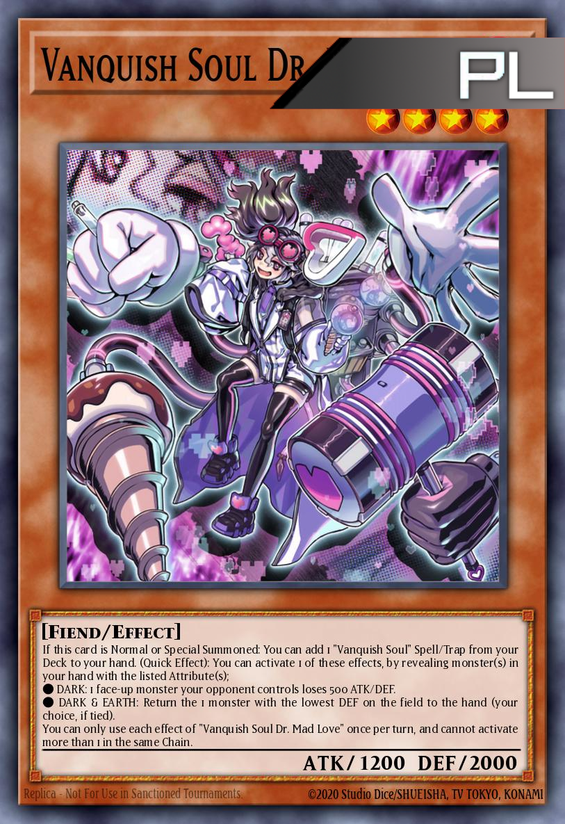 Vanquish Soul Dr. Mad Love - RA04-EN045 - 1st Edition - Platinum Secret Rare