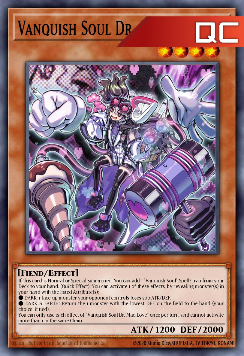 Vanquish Soul Dr. Mad Love - RA04-EN045 - 1st Edition - Quarter Century Secret Rare