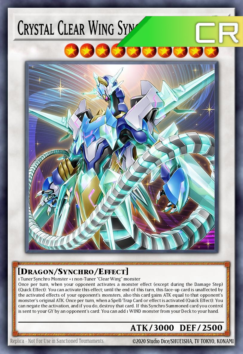 Crystal Clear Wing Synchro Dragon - RA04-EN059 - 1st Edition - Collector's Rare