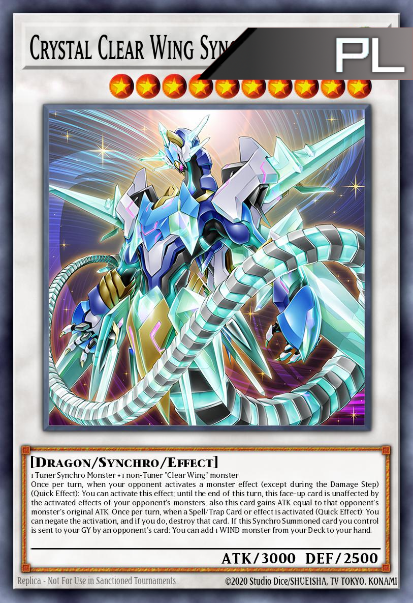 Crystal Clear Wing Synchro Dragon - RA04-EN059 - 1st Edition - Platinum Secret Rare