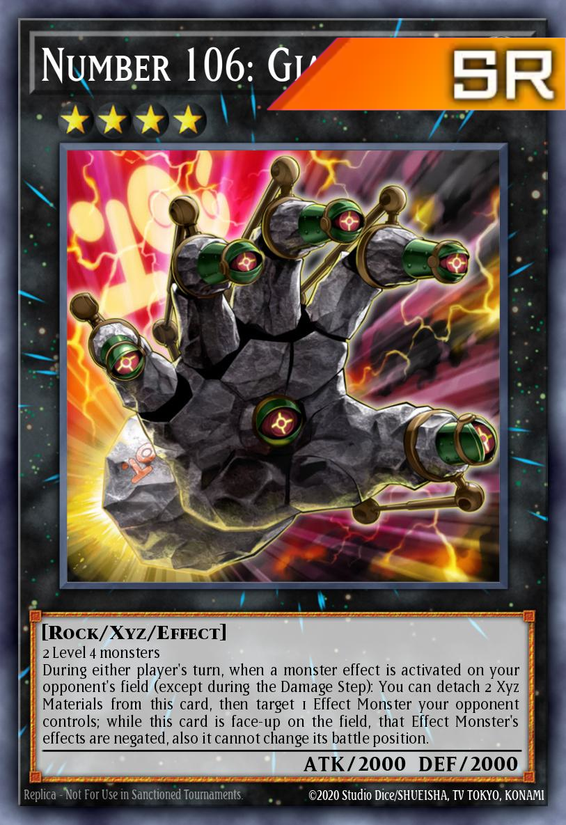 Number 106: Giant Hand - RA04-EN066 - 1st Edition - Super Rare