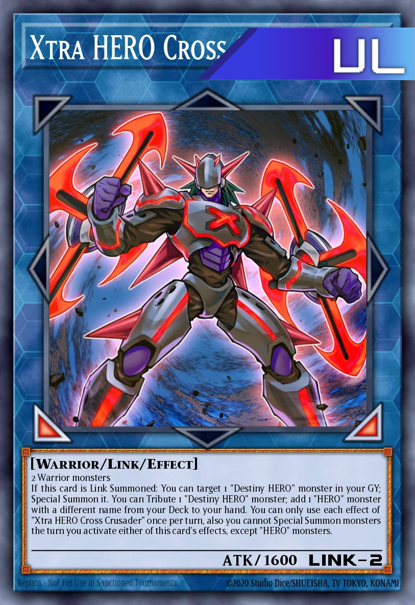 Xtra HERO Cross Crusader - RA04-EN076 - 1st Edition - Ultimate Rare