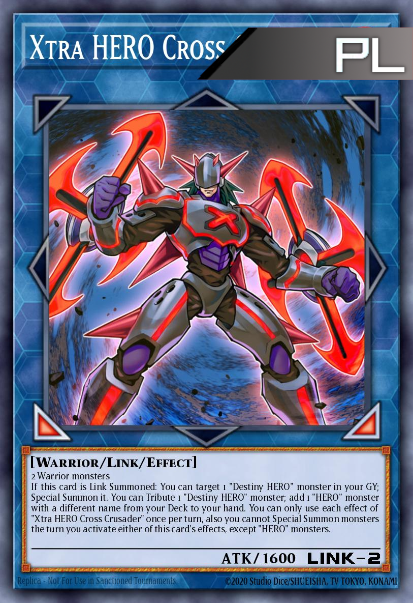 Xtra HERO Cross Crusader - RA04-EN076 - 1st Edition - Platinum Secret Rare