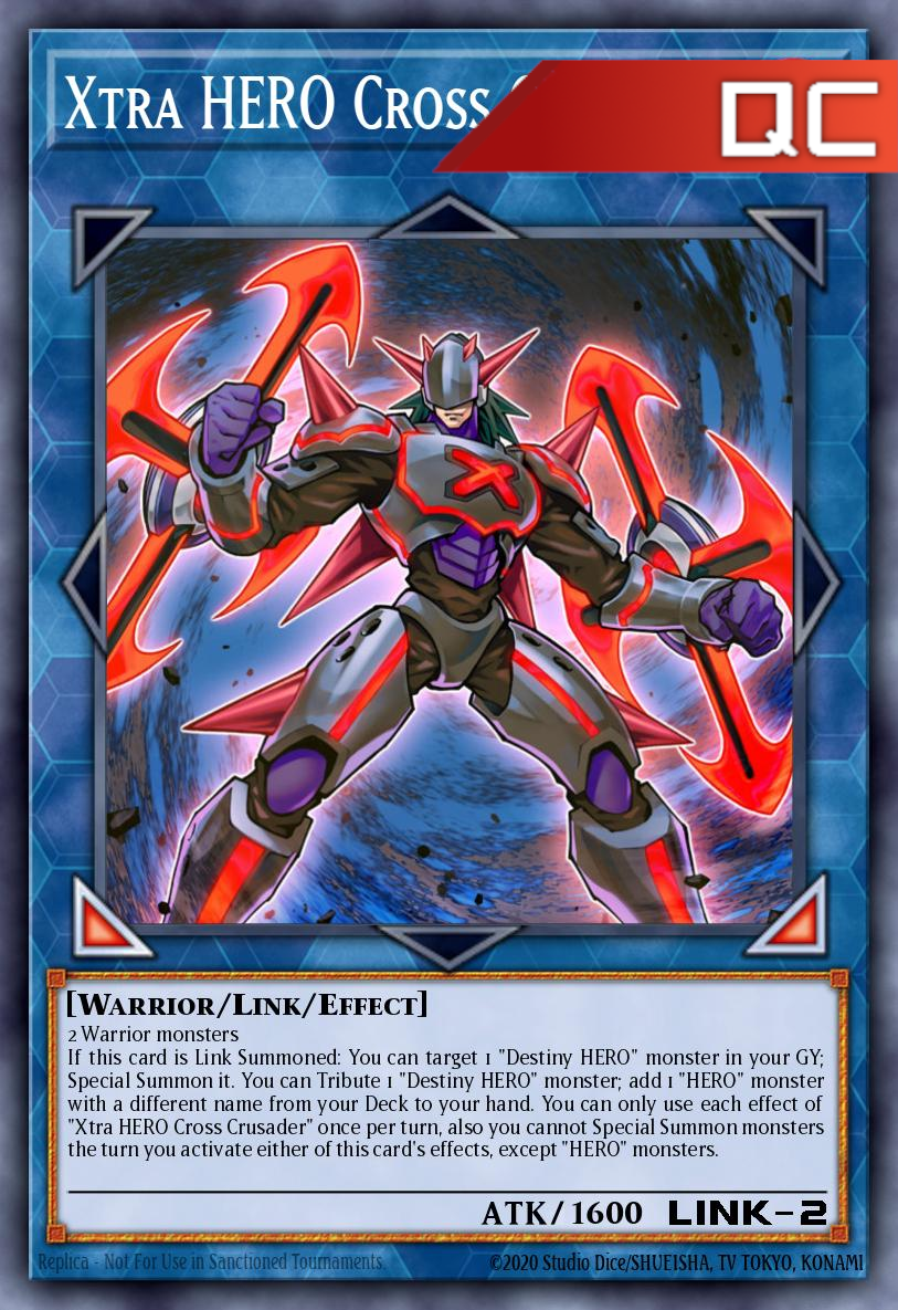 Xtra HERO Cross Crusader - RA04-EN076 - 1st Edition - Quarter Century Secret Rare