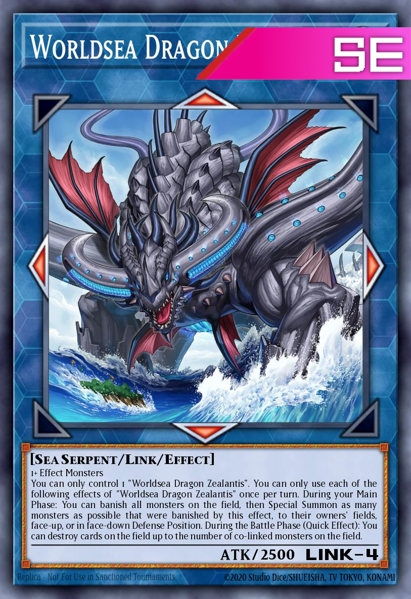 Worldsea Dragon Zealantis - RA04-EN082 - 1st Edition - Secret Rare