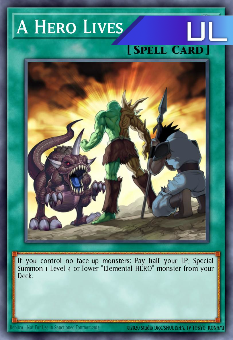 A Hero Lives - RA04-EN087 - 1st Edition - Ultimate Rare