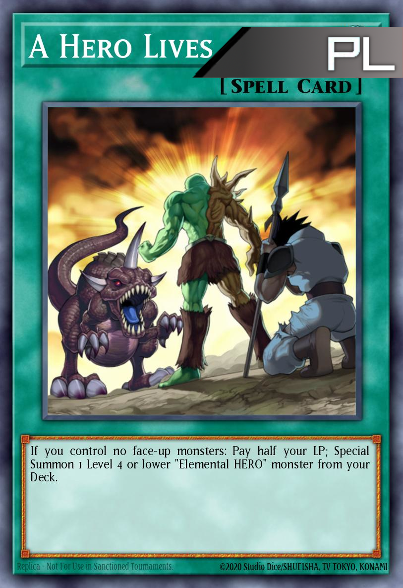 A Hero Lives - RA04-EN087 - 1st Edition - Platinum Secret Rare