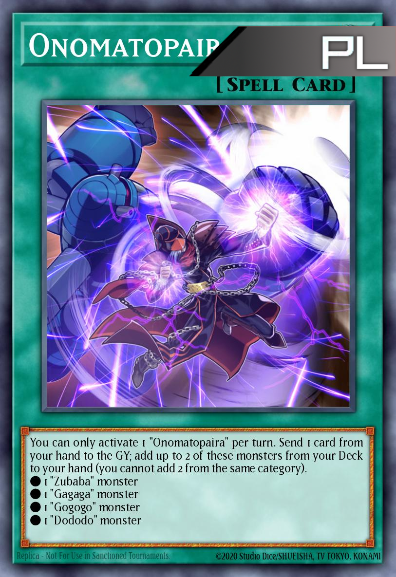 Onomatopaira - RA04-EN089 - 1st Edition - Platinum Secret Rare