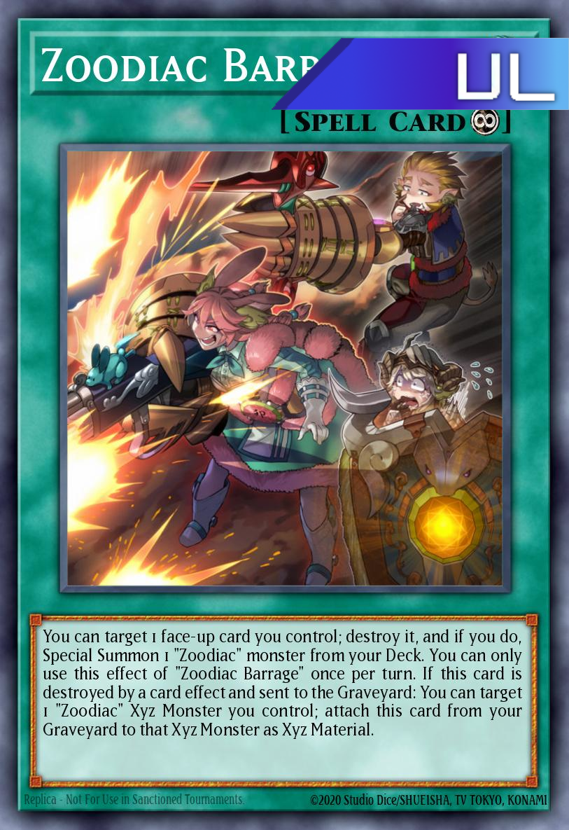 Zoodiac Barrage - RA04-EN091 - 1st Edition - Ultimate Rare