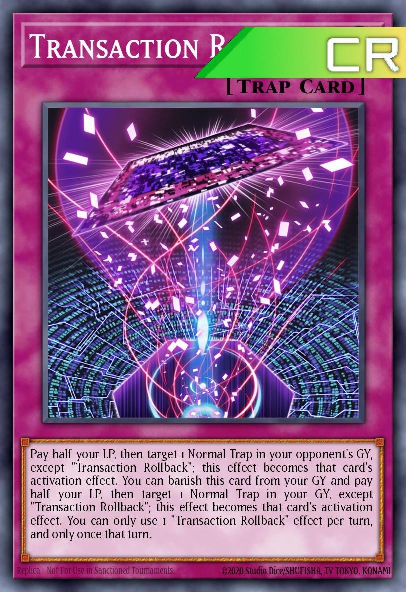 Transaction Rollback - RA04-EN105 - 1st Edition - Collector's Rare