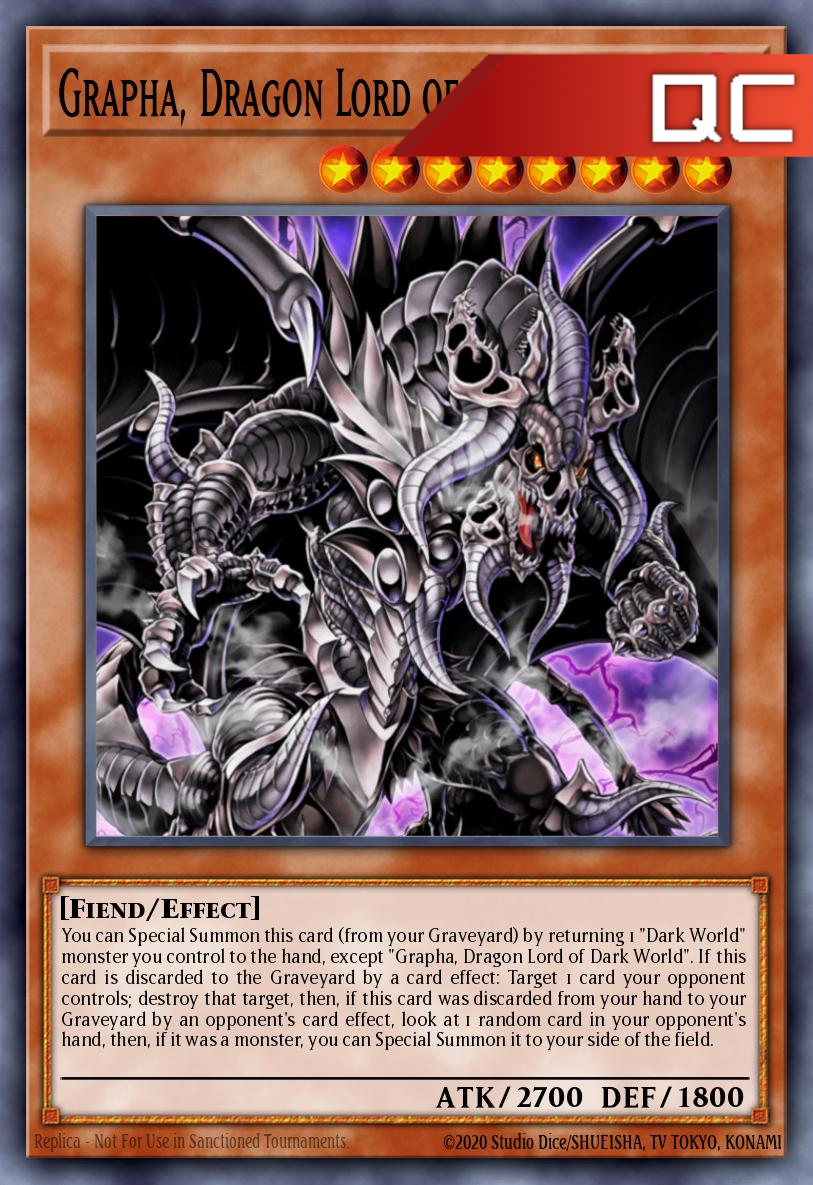 Grapha, Dragon Lord of Dark World - RA04-EN159 - 1st Edition - Quarter Century Secret Rare