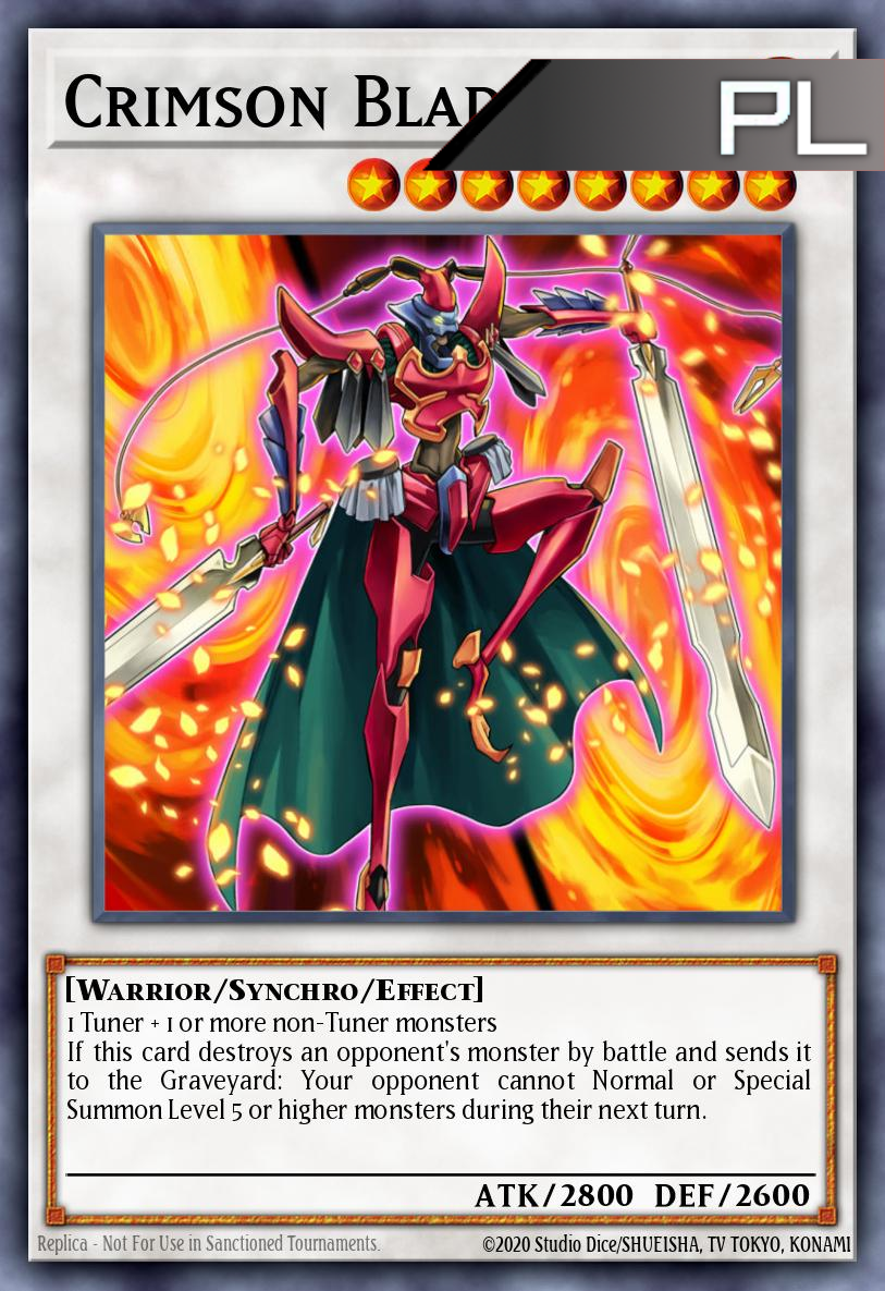 Crimson Blader - RA04-EN161 - 1st Edition - Platinum Secret Rare
