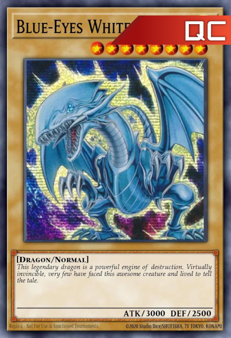 Blue-Eyes White Dragon (9th Artwork) - RA04-EN108 - 1st Edition - Quarter Century Secret Rare