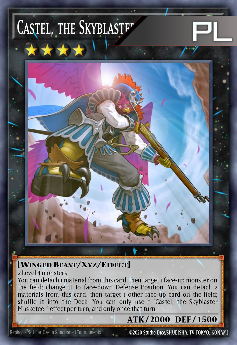 Castel, the Skyblaster Musketeer - RA04-EN230 - 1st Edition - Platinum Secret Rare