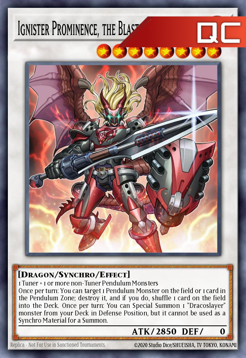 Ignister Prominence, the Blasting Dracoslayer - RA04-EN253 - 1st Edition - Quarter Century Secret Rare