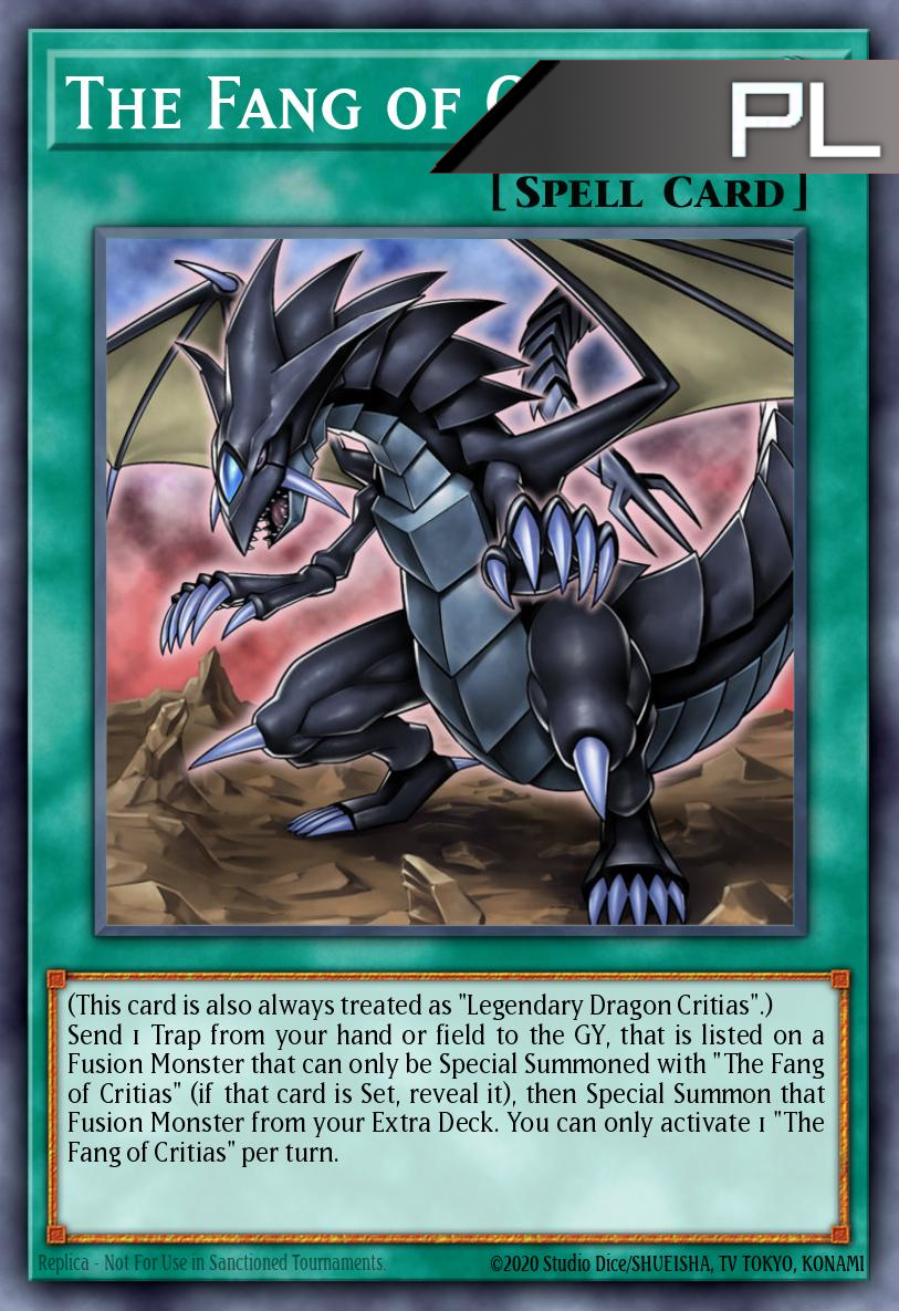 The Fang of Critias - RA04-EN255 - 1st Edition - Platinum Secret Rare
