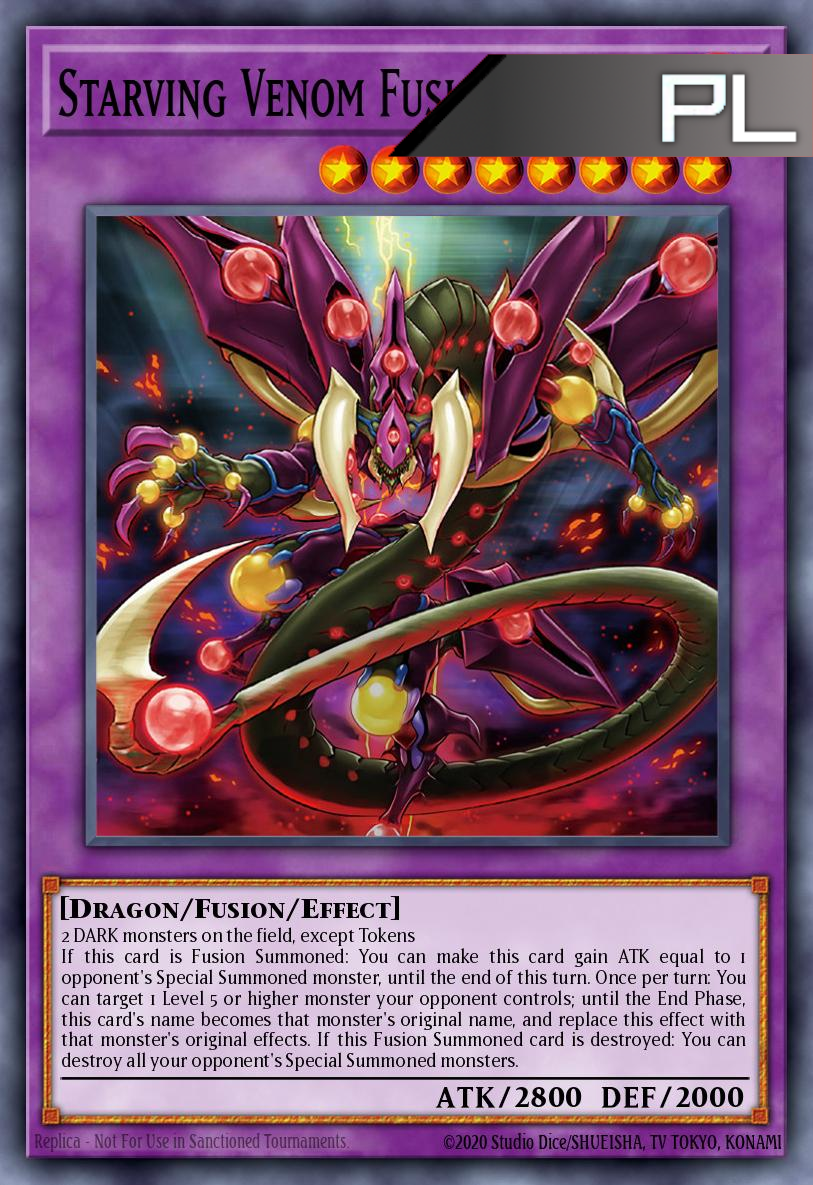 Starving Venom Fusion Dragon - RA04-EN272 - 1st Edition - Platinum Secret Rare