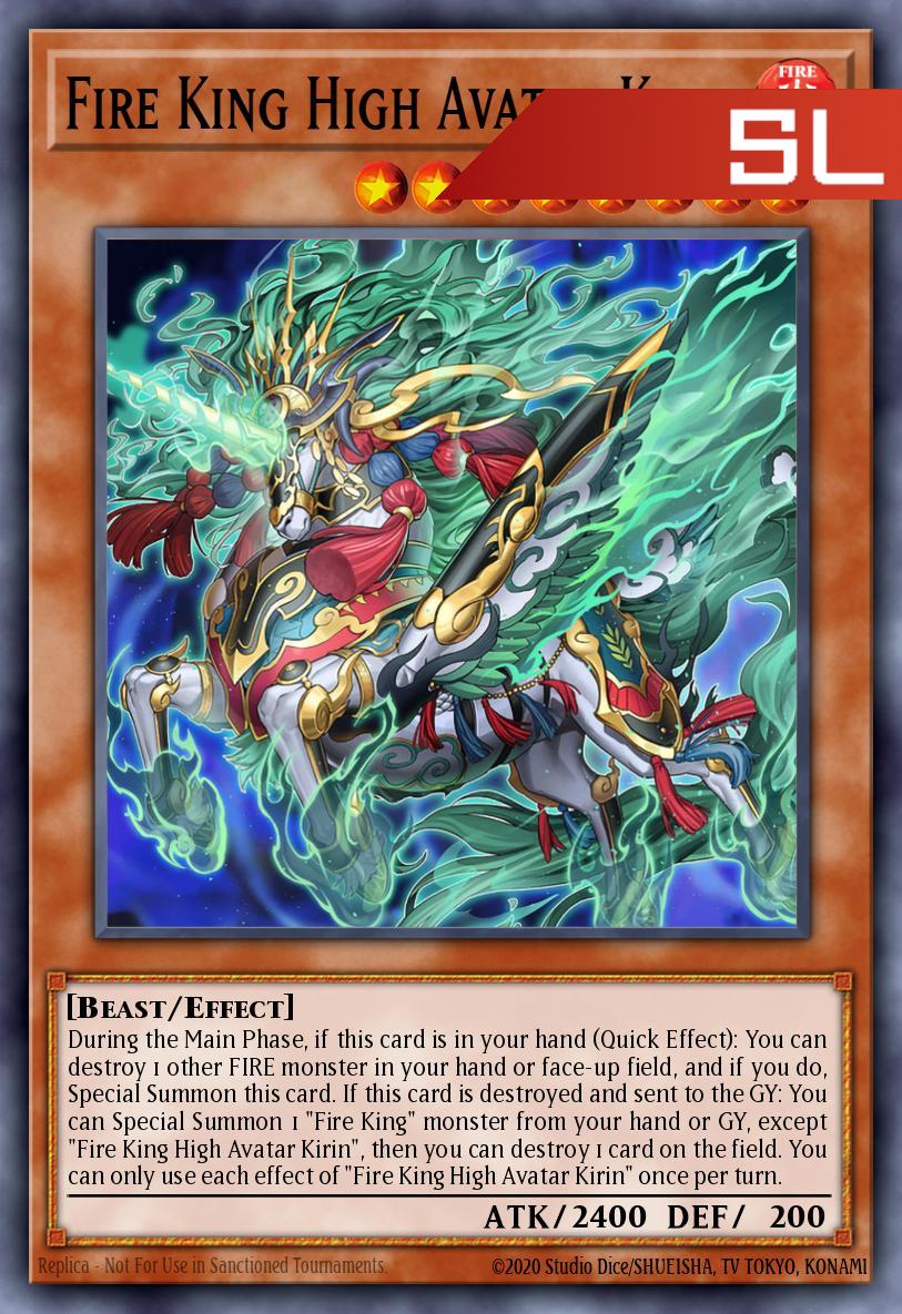Fire King High Avatar Kirin - RA05-EN032 - 1st Edition - Starlight Rare