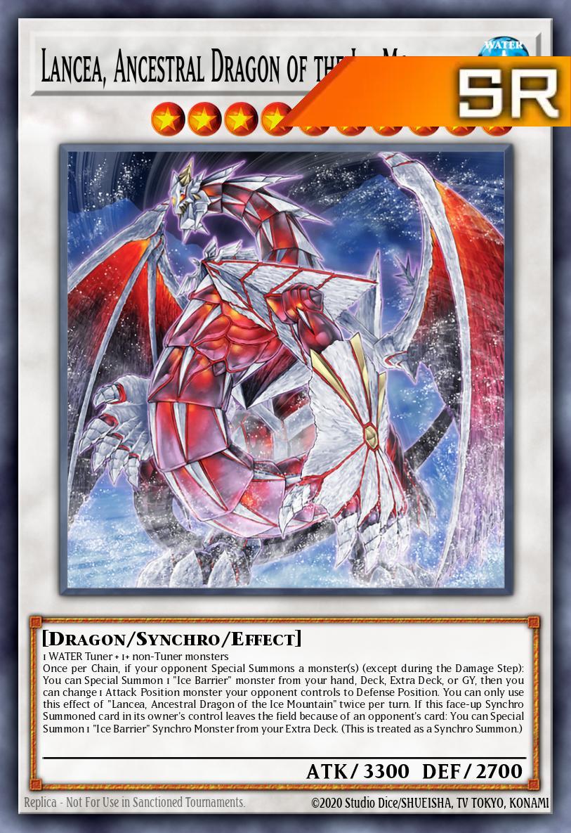 Lancea, Ancestral Dragon of the Ice Mountain - RA05-EN045 - 1st Edition - Super Rare