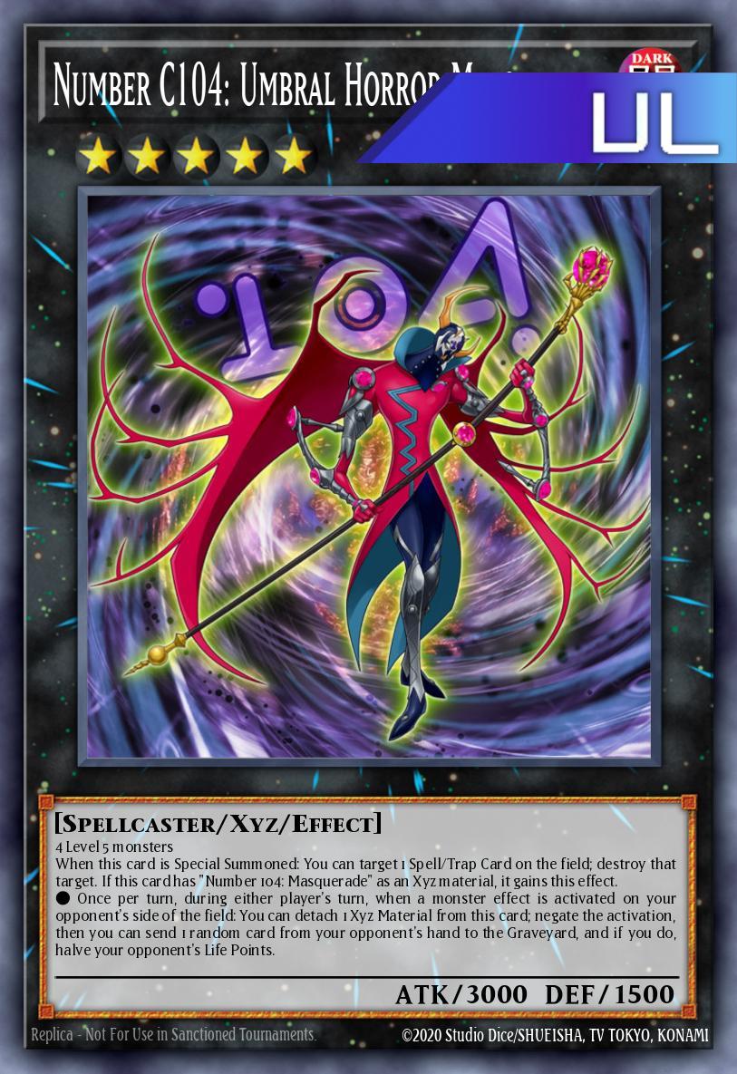 Number C104: Umbral Horror Masquerade - RA05-EN046 - 1st Edition - Ultimate Rare