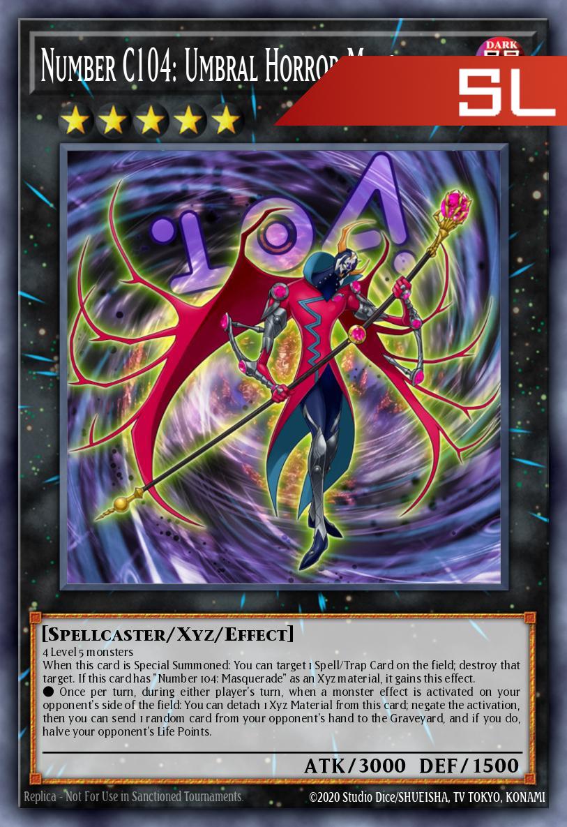 Number C104: Umbral Horror Masquerade - RA05-EN046 - 1st Edition - Starlight Rare