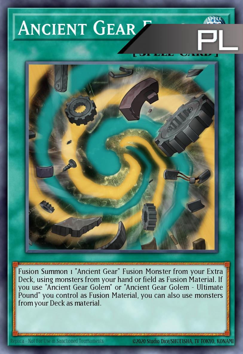 Ancient Gear Fusion - RA05-EN063 - 1st Edition - Platinum Secret Rare