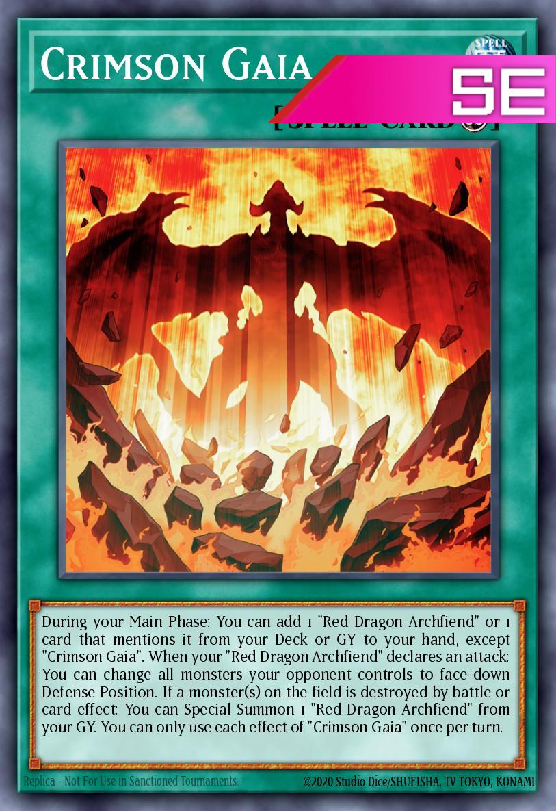 Crimson Gaia - RA05-EN070 - 1st Edition - Secret Rare