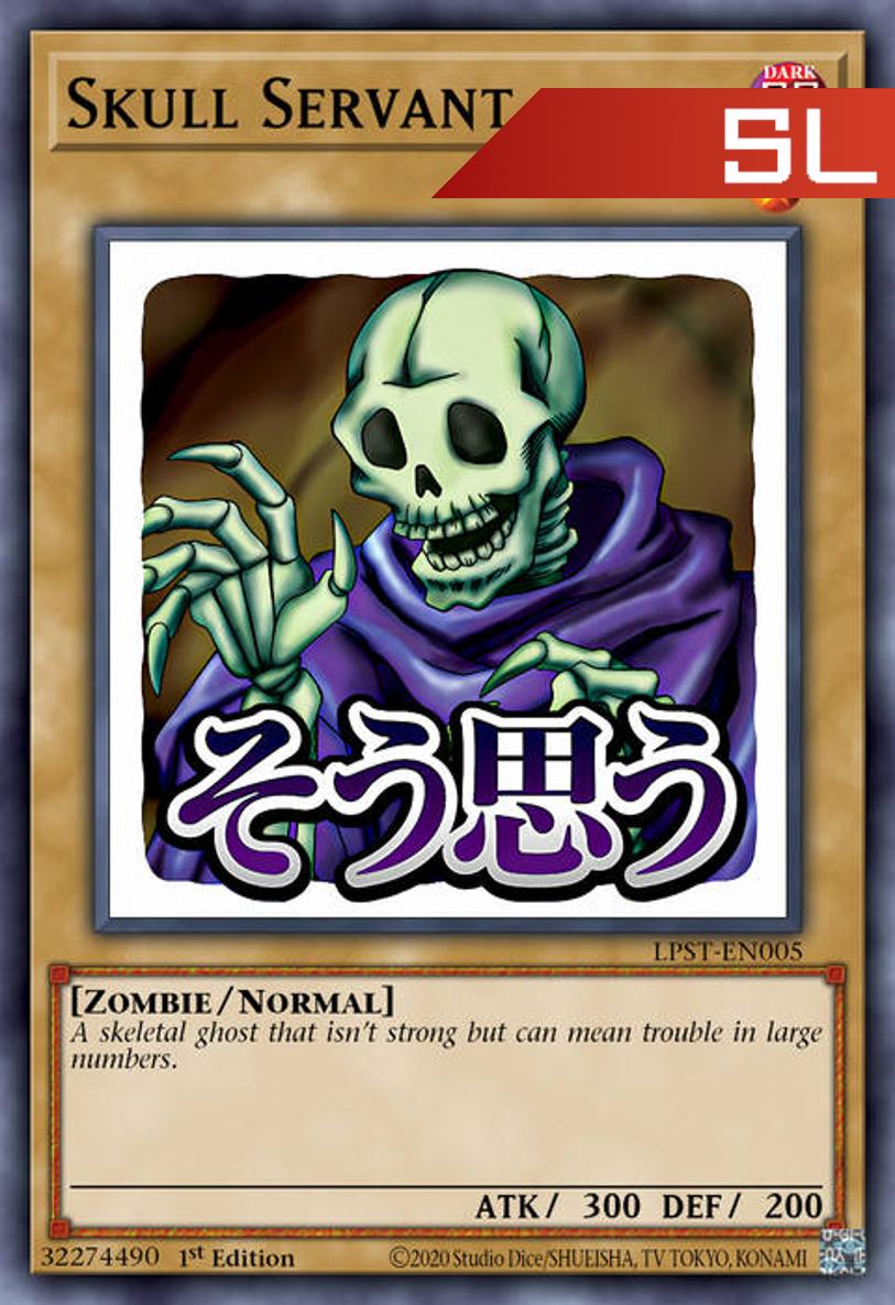 Skull Servant (Variant Art) - RA05-EN087 - 1st Edition - Starlight Rare