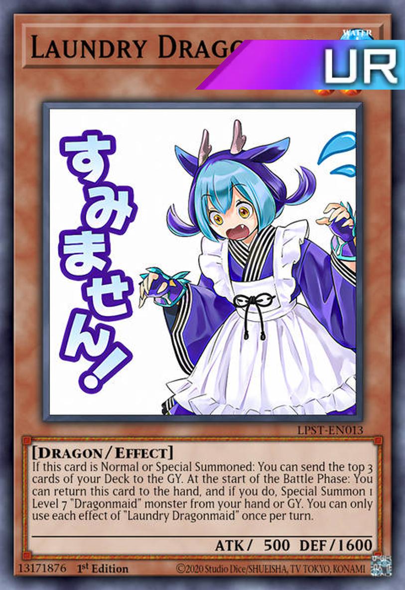 Laundry Dragonmaid (Variant Art) - RA05-EN095 - 1st Edition - Ultra Rare