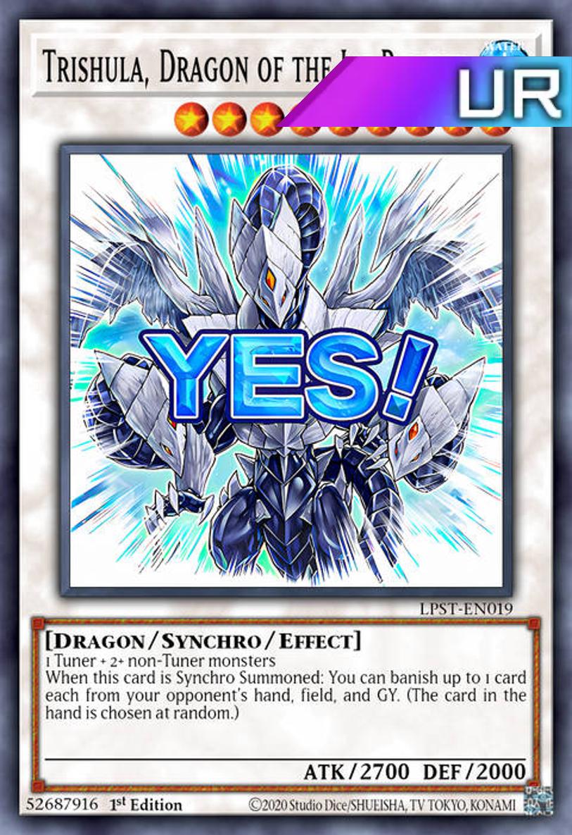 Trishula, Dragon of the Ice Barrier (Variant Art) - RA05-EN101 - 1st Edition - Ultra Rare